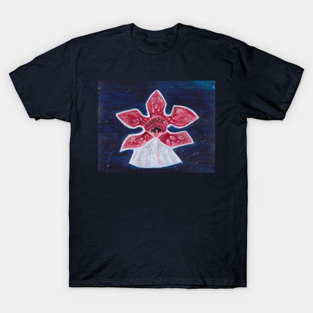 Demogorgon Upside Down T-Shirt by tesiamarieart